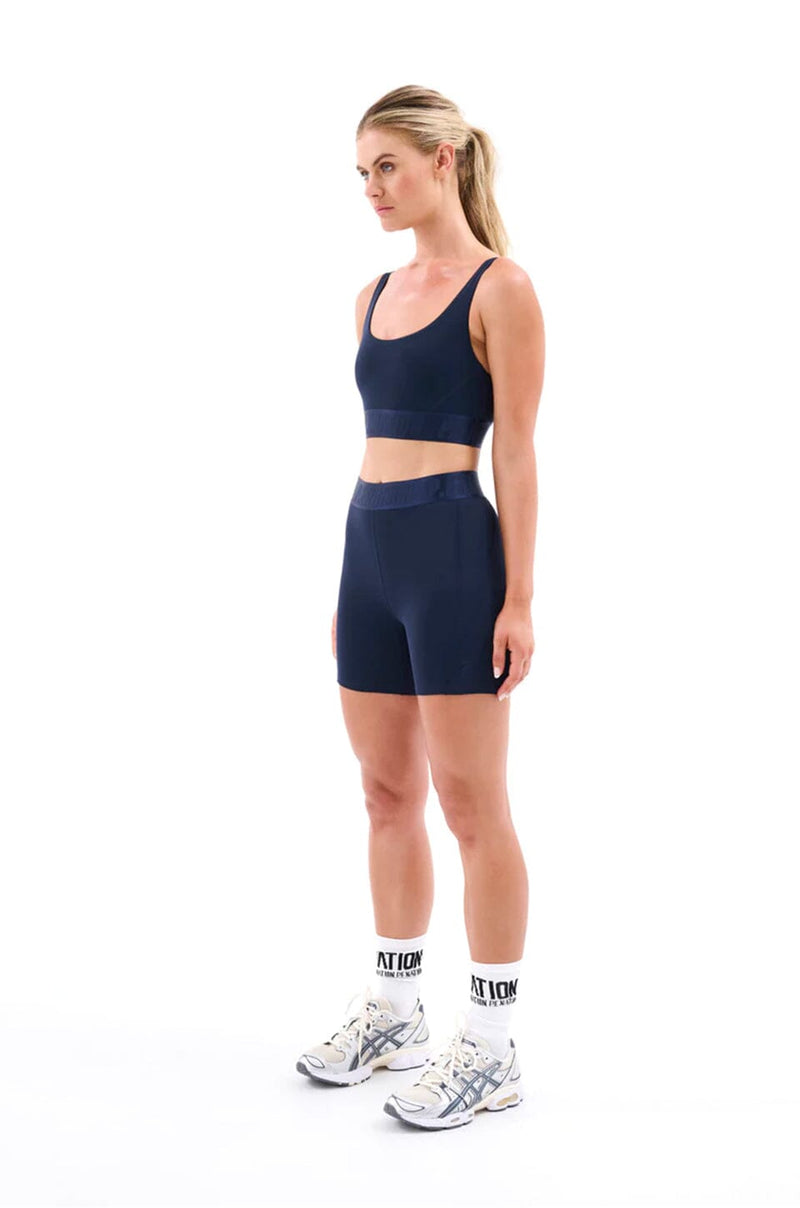 P.E NATION | Backcheck Sports Bra - Navy