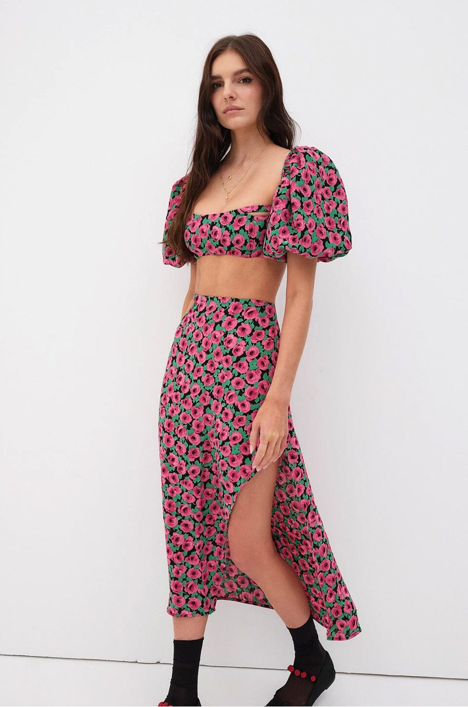 FOR LOVE LEMONS Dolcetto Crop Top Red Scarlet Clothing