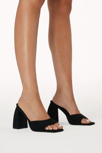 BILLINI | The Jaylen Heel - Black Suede