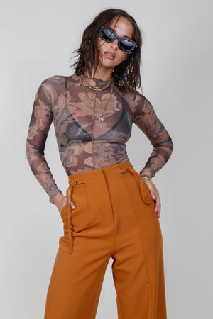 SIGNIFICANT OTHER | Tapestry Jean Top - Gold