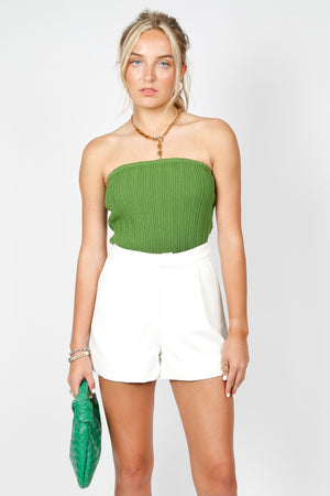 Made You Look Tailored Shorts - White