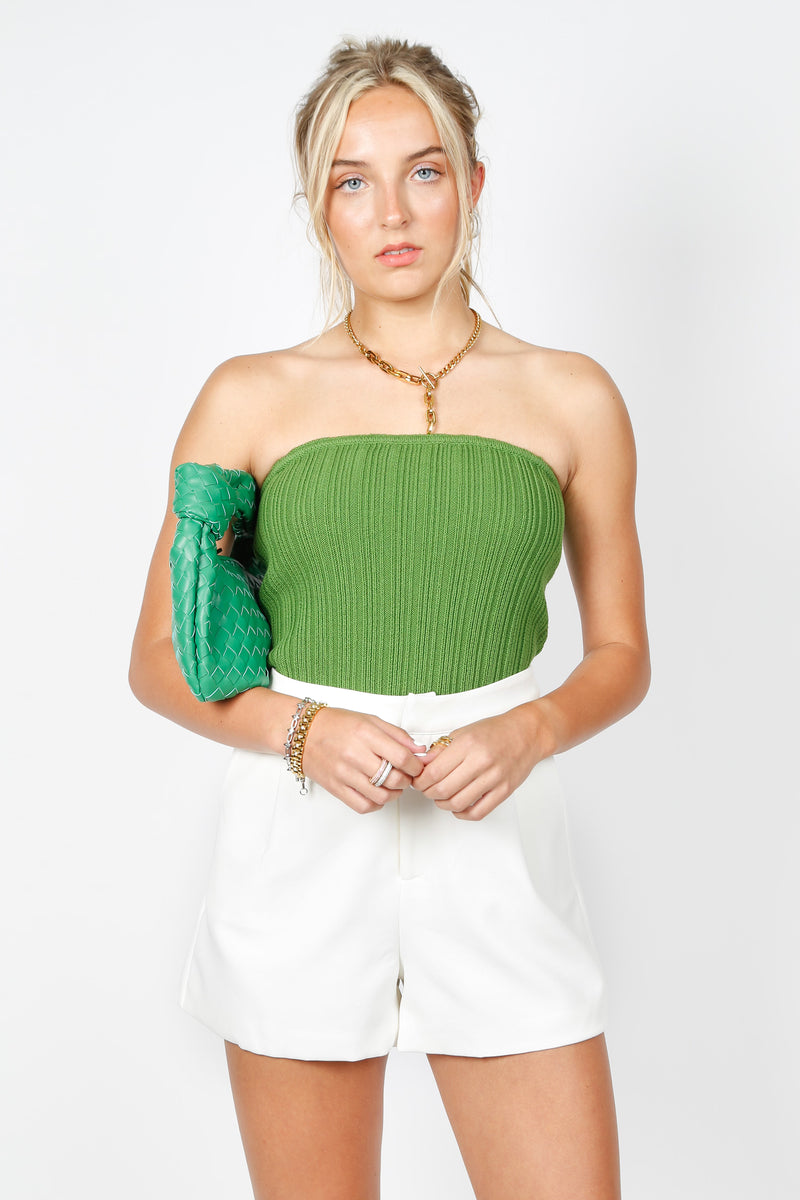 Made You Look Tailored Shorts - White