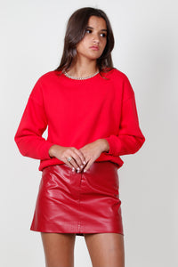 GENERATION LOVE | Collina Chain Sweatshirt - Red