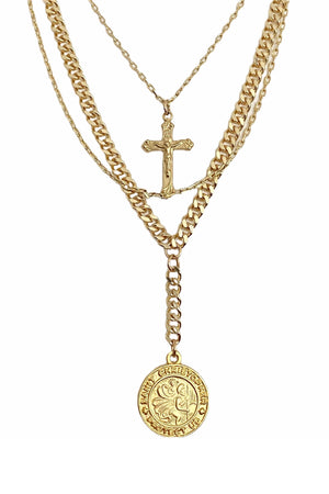 FARRAH B | Guardian Necklace - Gold