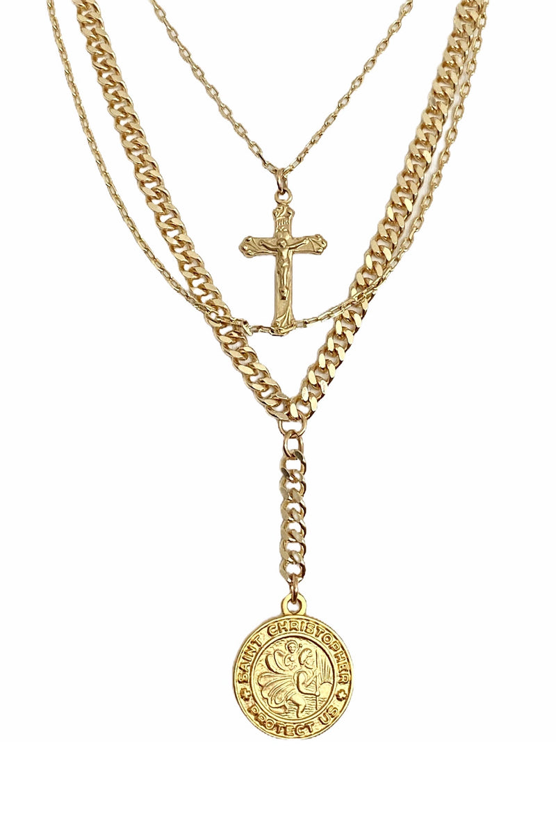 FARRAH B | Guardian Necklace - Gold