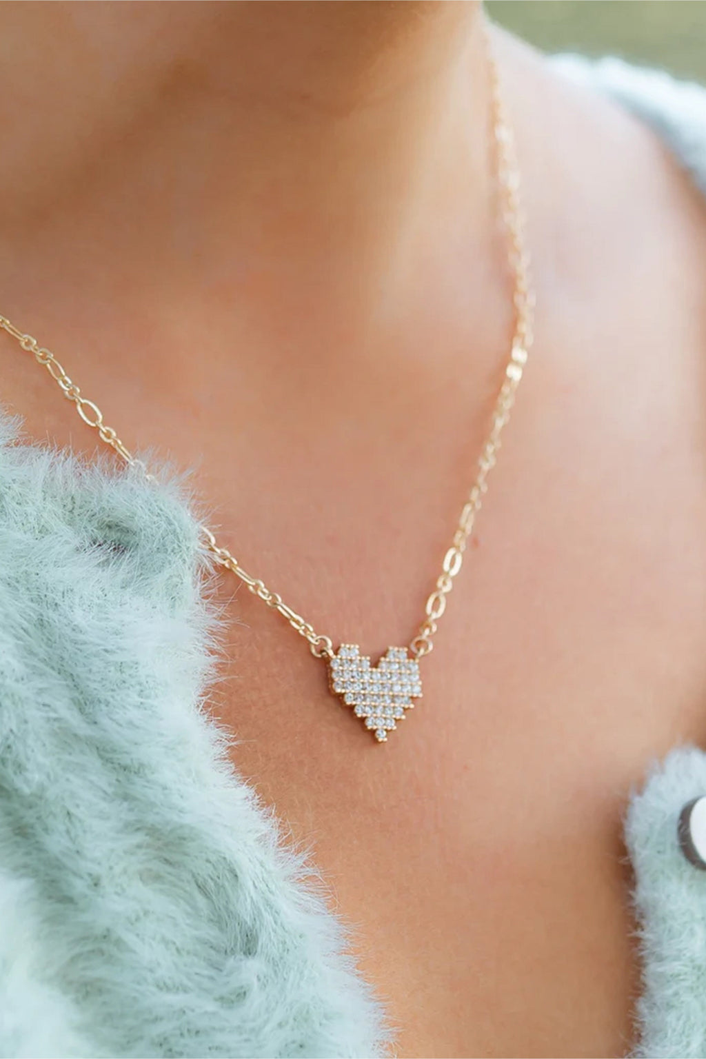 FARRAH B | Heart Strings Necklace - Gold