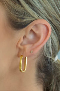 FARRAH B | Best Behavior Hoop Earrings - Silver