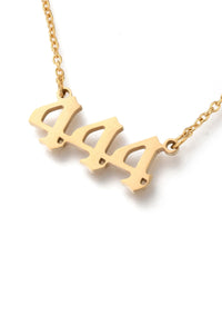 FARRAH B | Angel Number Necklace - Gold