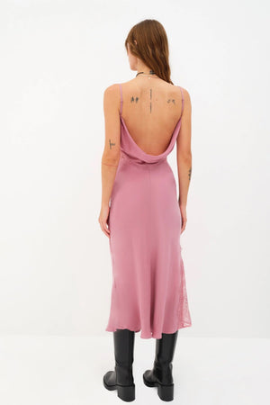 FOR LOVE & LEMONS | Ruby Midi Dress - Mauve Pink