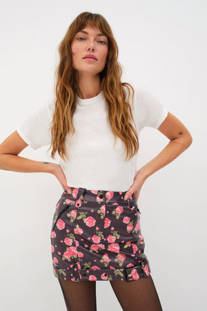 FOR LOVE & LEMONS | Wren Mini Skirt - Black