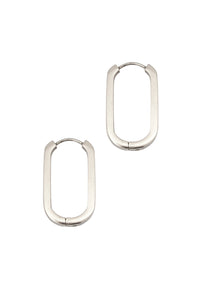 FARRAH B | Best Behavior Hoop Earrings - Silver