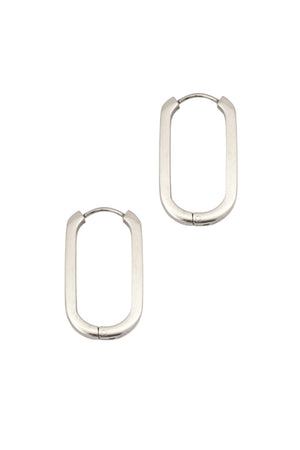 FARRAH B | Best Behavior Hoop Earrings - Silver