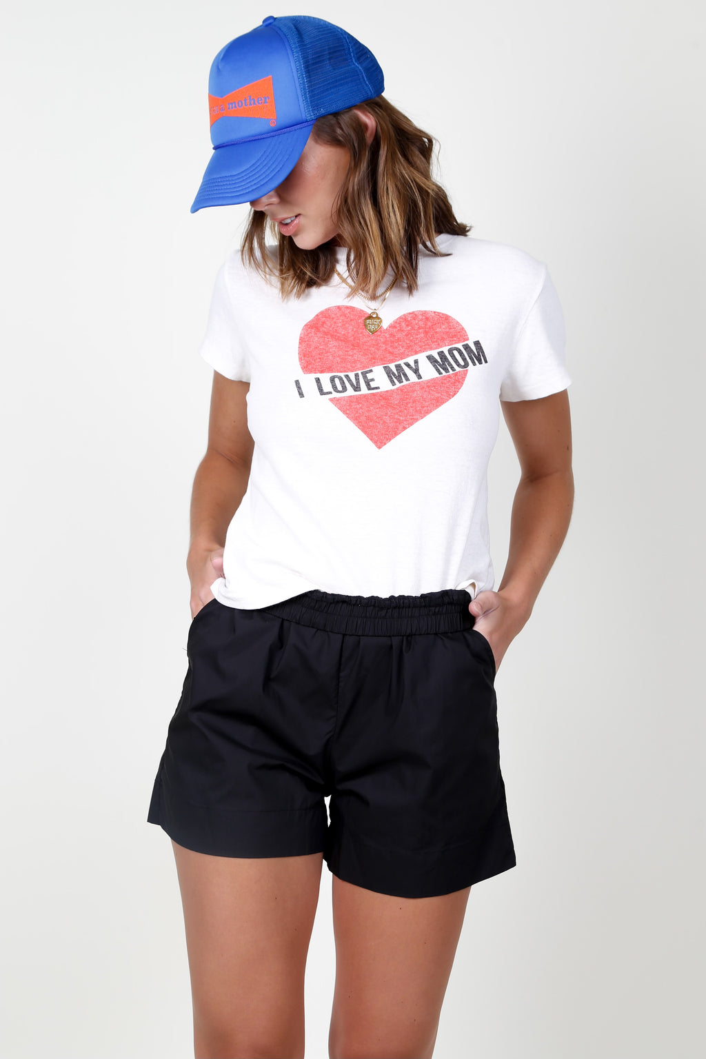 RE/DONE | I love My Mom Tee - Vintage White