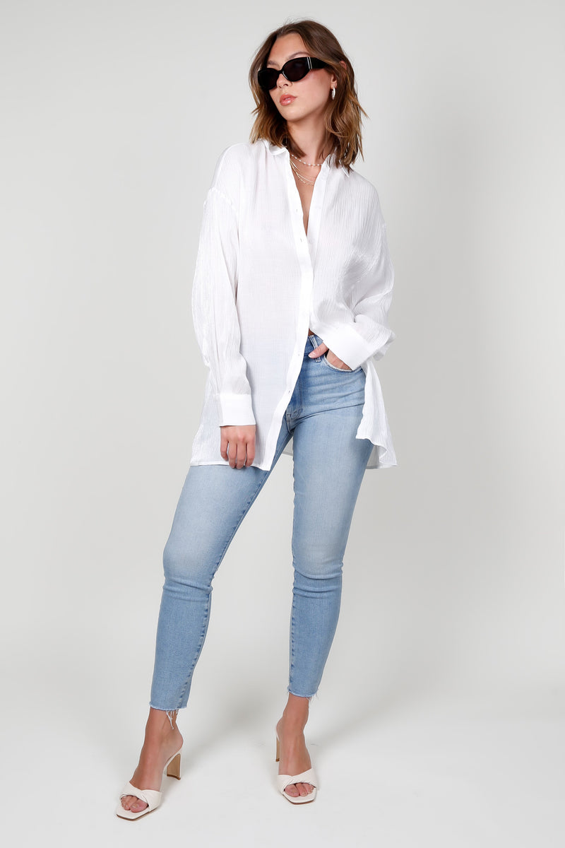 LINE & DOT | Frankie Button Down - White