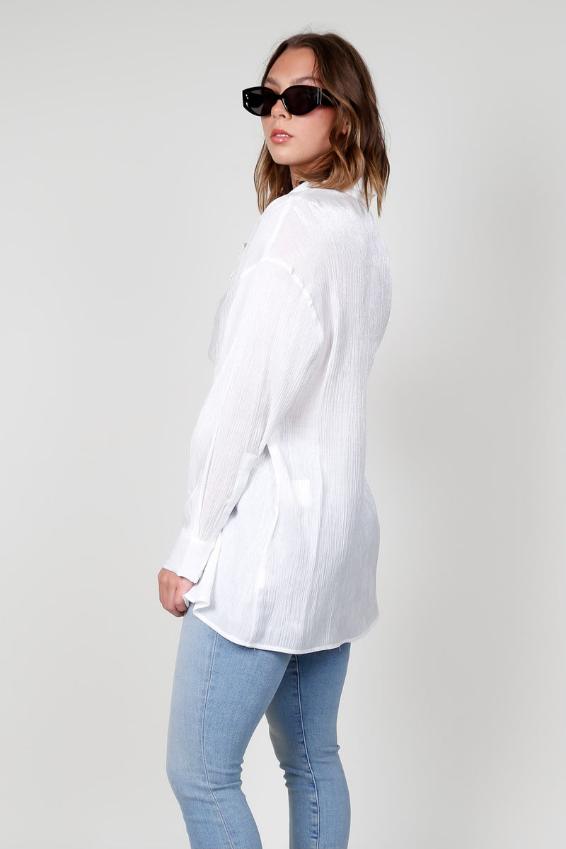 LINE & DOT | Frankie Button Down - White