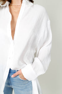 LINE & DOT | Frankie Button Down - White
