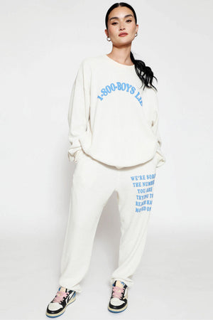 BOYS LIE | 1-800 Sweatpants - Eggshell