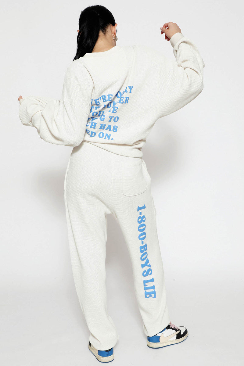 BOYS LIE | 1-800 Sweatpants - Eggshell
