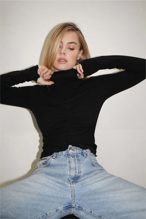 LNA | Long Sleeve Vertigo Tee - Black