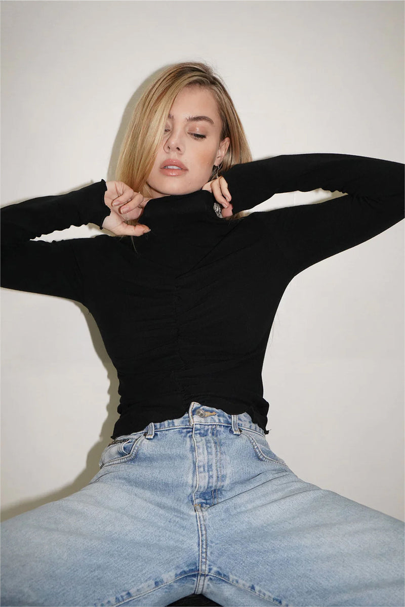 LNA | Long Sleeve Vertigo Tee - Black
