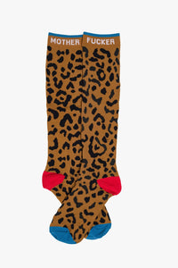 MOTHER | High Stepper - Leopard Mother Fucker Socks