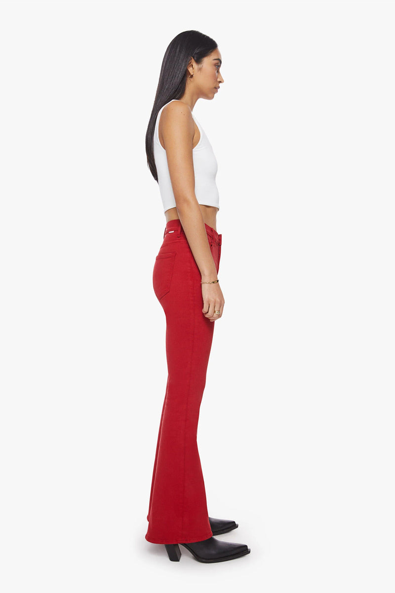 MOTHER | High Waisted Weekender Skimp - Haute Red