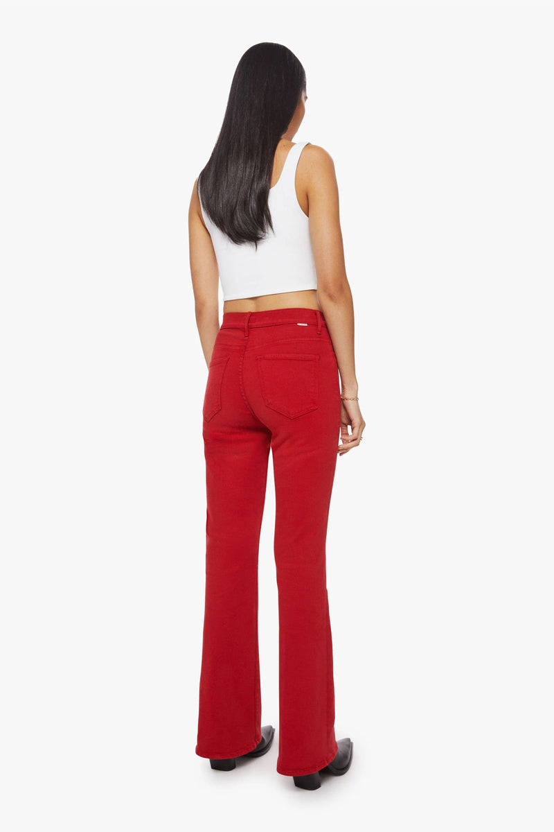 MOTHER | High Waisted Weekender Skimp - Haute Red