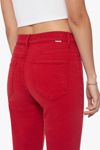 MOTHER | High Waisted Weekender Skimp - Haute Red