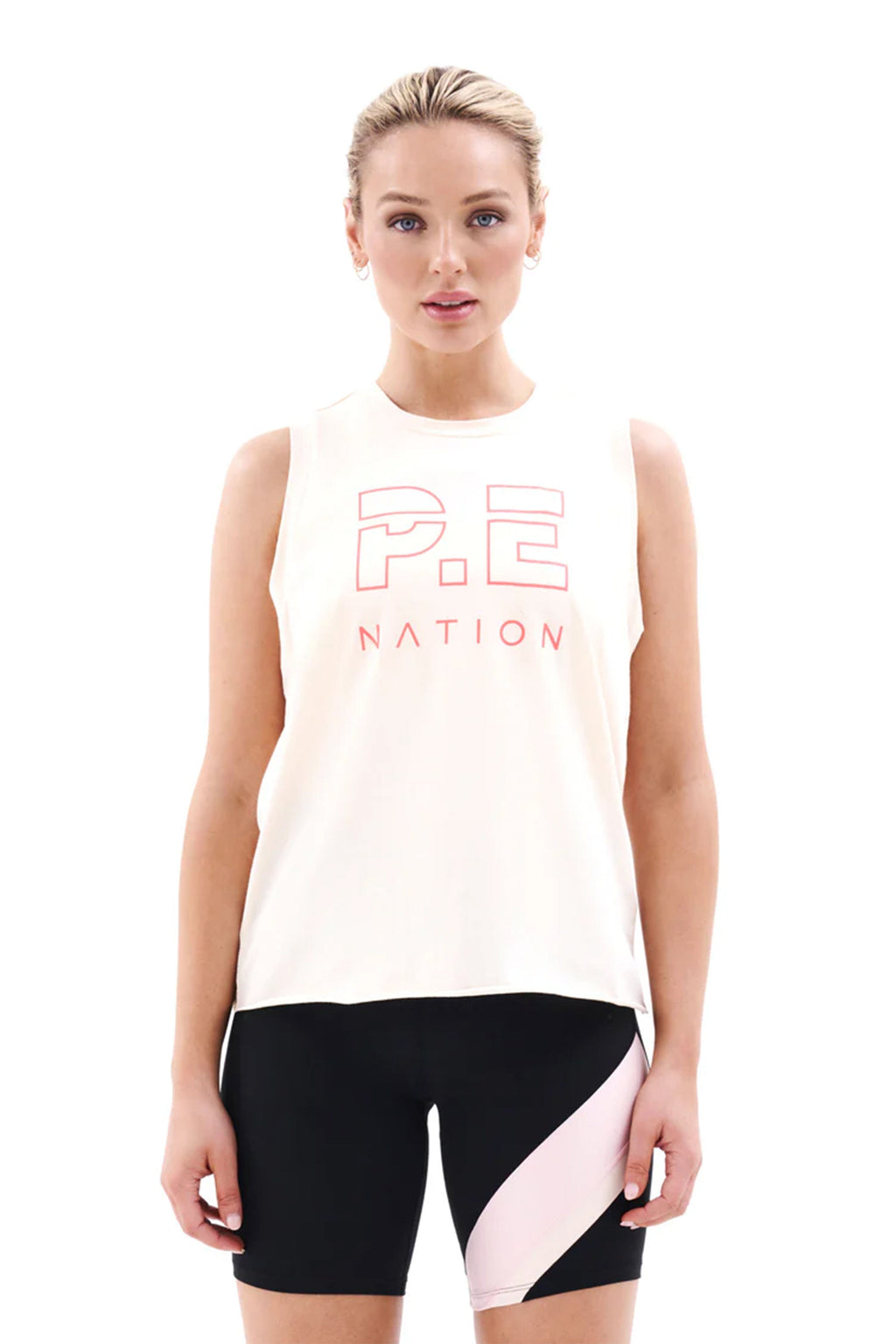 P.E NATION | Shuffle Tank - Pearled Ivory