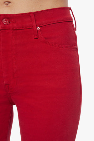 MOTHER | High Waisted Weekender Skimp - Haute Red