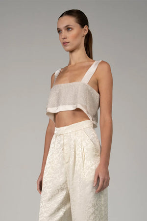 NONCHALANT | Capri Crop - Champagne