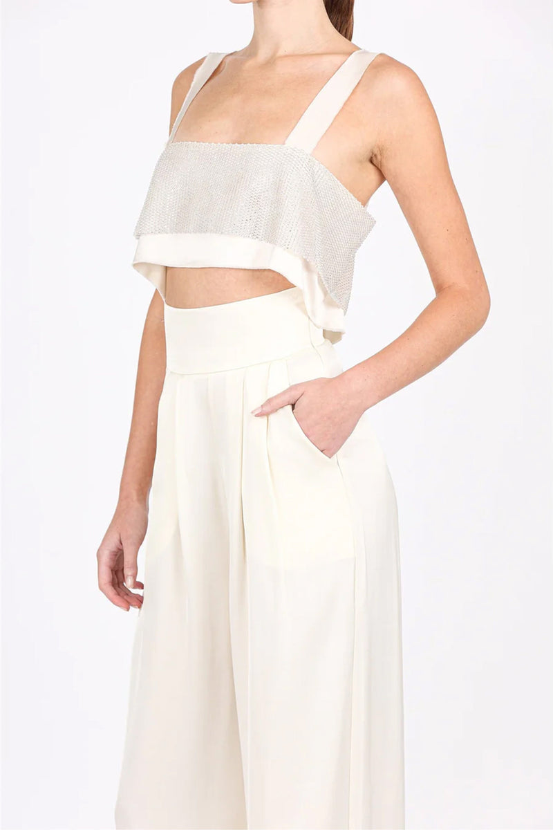 NONCHALANT | Capri Crop - Champagne