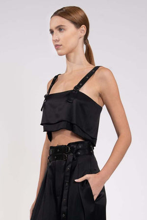 NONCHALANT | Freya Crop - Black