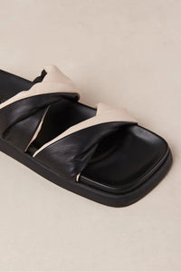 ALOHAS | Shaka Bicolor Slides - Black Ivory