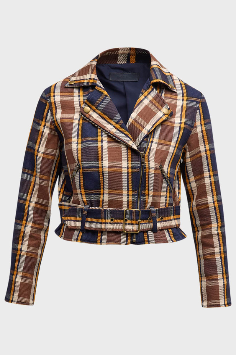 MOTHER | The Moto Jacket - Plaid Reputation