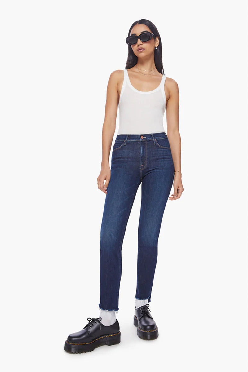 MOTHER | The Mid Rise Dazzler Ankle Stepper - Off Limits