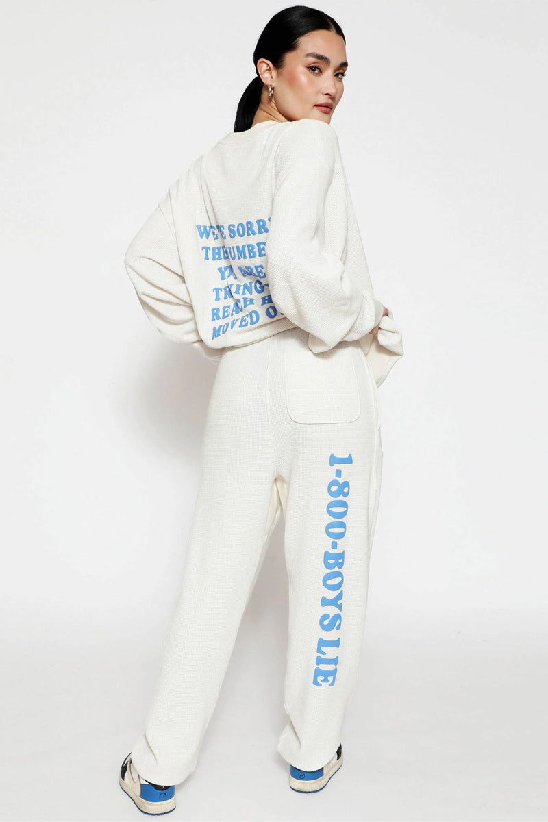 BOYS LIE | 1-800 Sweatpants - Eggshell