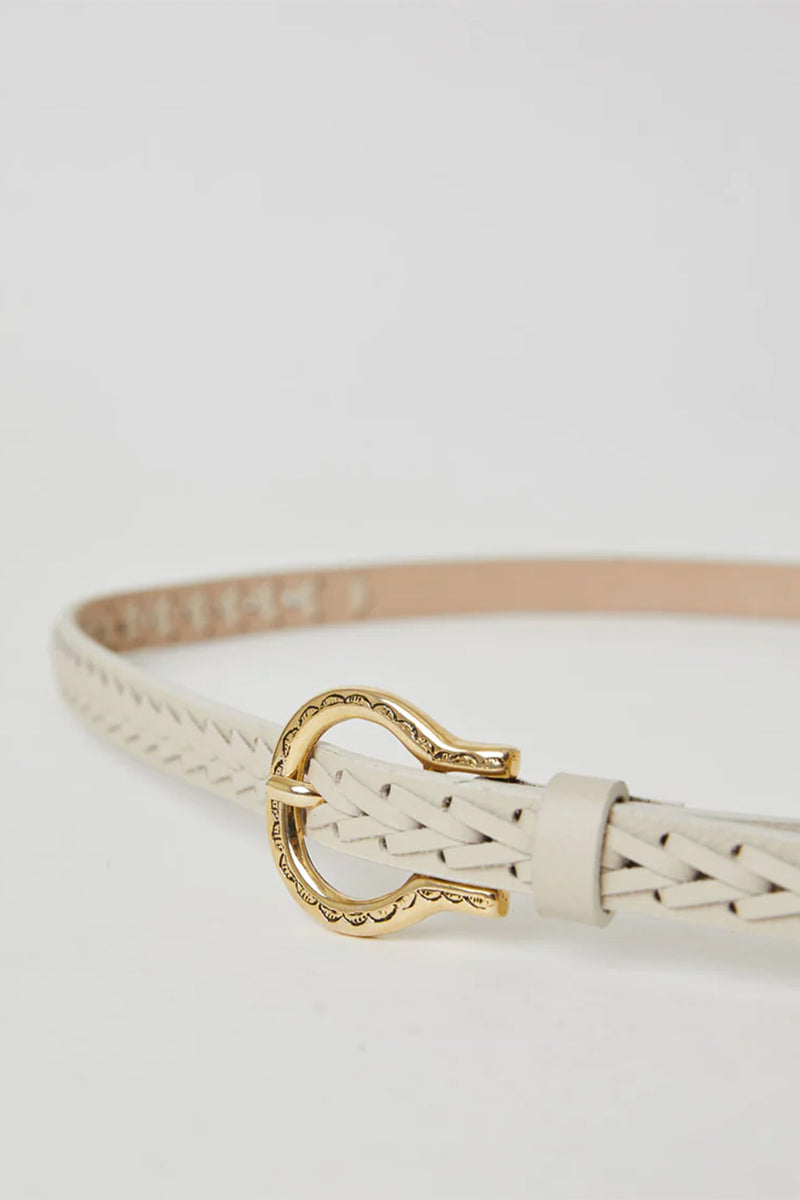 B-LOW THE BELT | Amara Leather Belt - Bone