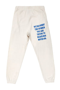 BOYS LIE | 1-800 Sweatpants - Eggshell