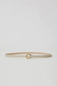 B-LOW THE BELT | Amara Leather Belt - Bone