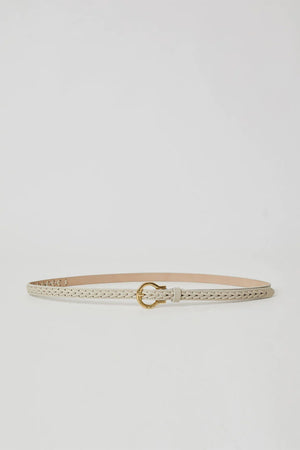 B-LOW THE BELT | Amara Leather Belt - Bone