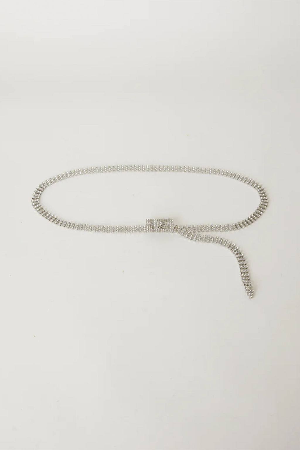 B-LOW THE BELT | Baby Farah Crystal Belt - Silver