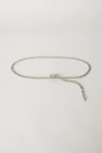 B-LOW THE BELT | Baby Farah Crystal Belt - Silver