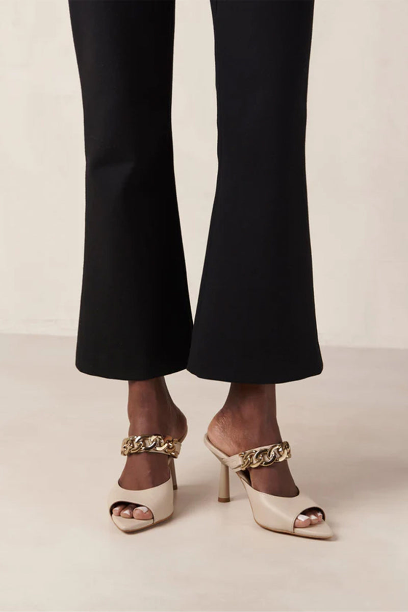 ALOHAS | Daisy Chain Strap Heels - Ivory