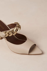 ALOHAS | Daisy Chain Strap Heels - Ivory