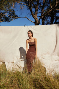MISHA | Marta Cutout Maxi - Chocolate