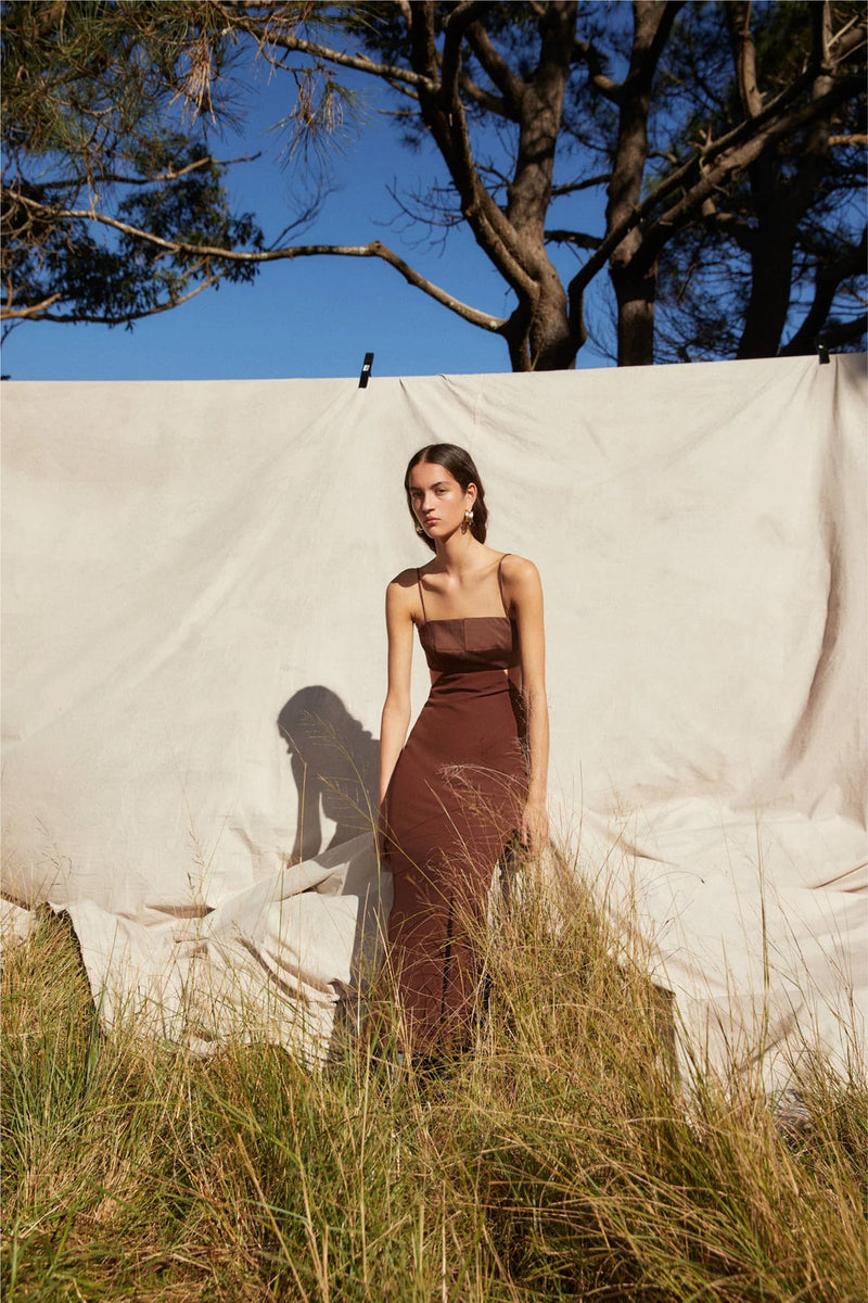 MISHA | Marta Cutout Maxi - Chocolate