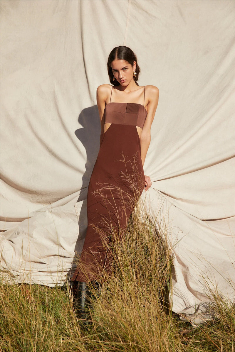 MISHA | Marta Cutout Maxi - Chocolate