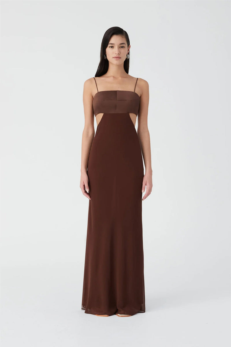 MISHA | Marta Cutout Maxi - Chocolate