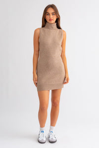 Mabry Sweater Dress - Mocha